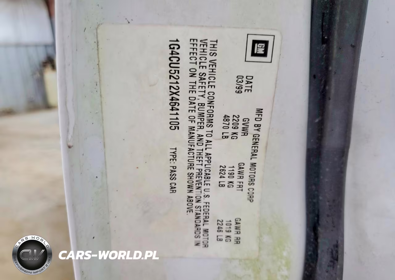 1999 Buick Park Avenue Ultra VIN:1G4CU5212X4641105 - 12
