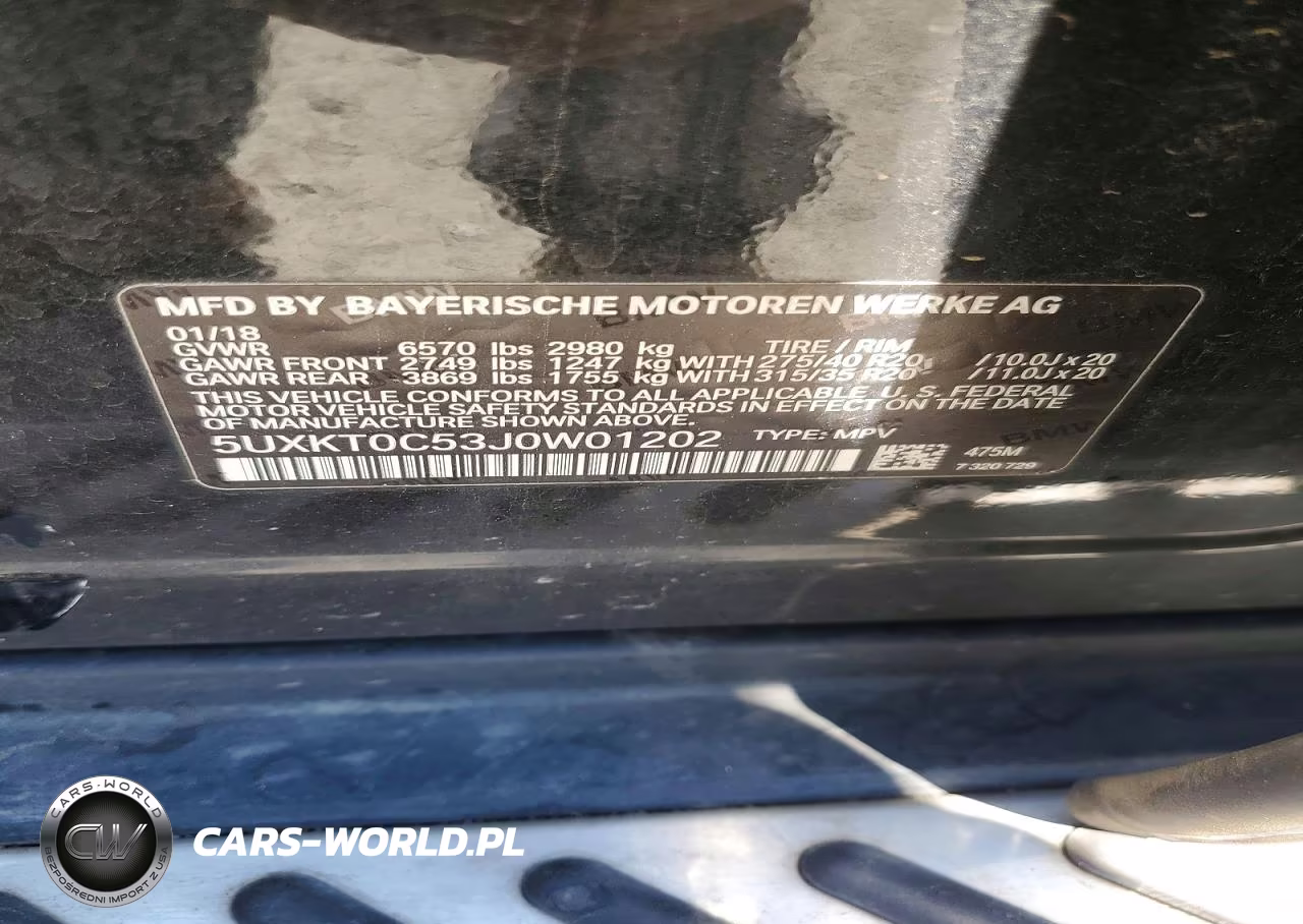2018 BMW X5 Xdr40E VIN:5UXKT0C53J0W01202 - 13