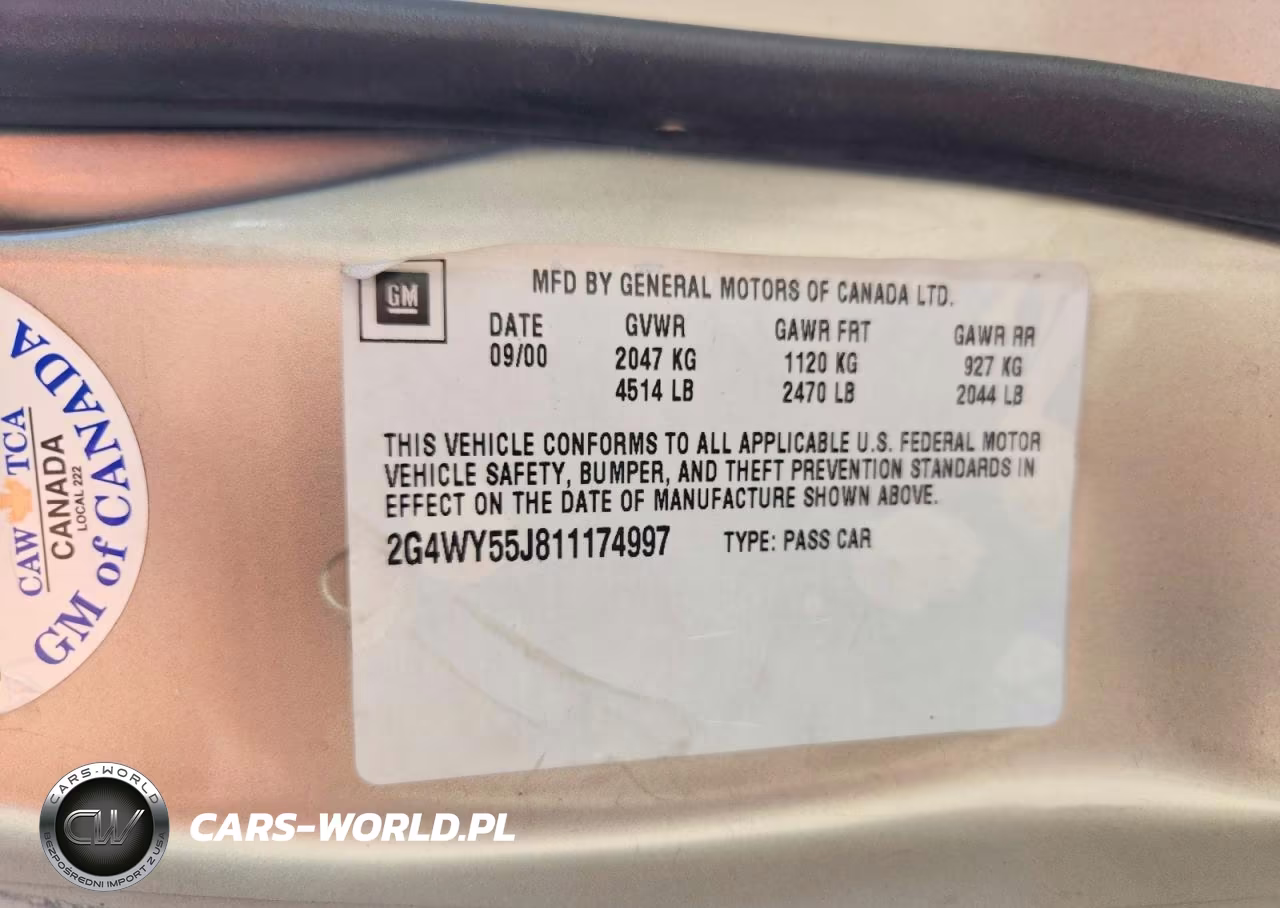 2001 Buick Century Limited VIN:2G4WY55J811174997 - 12