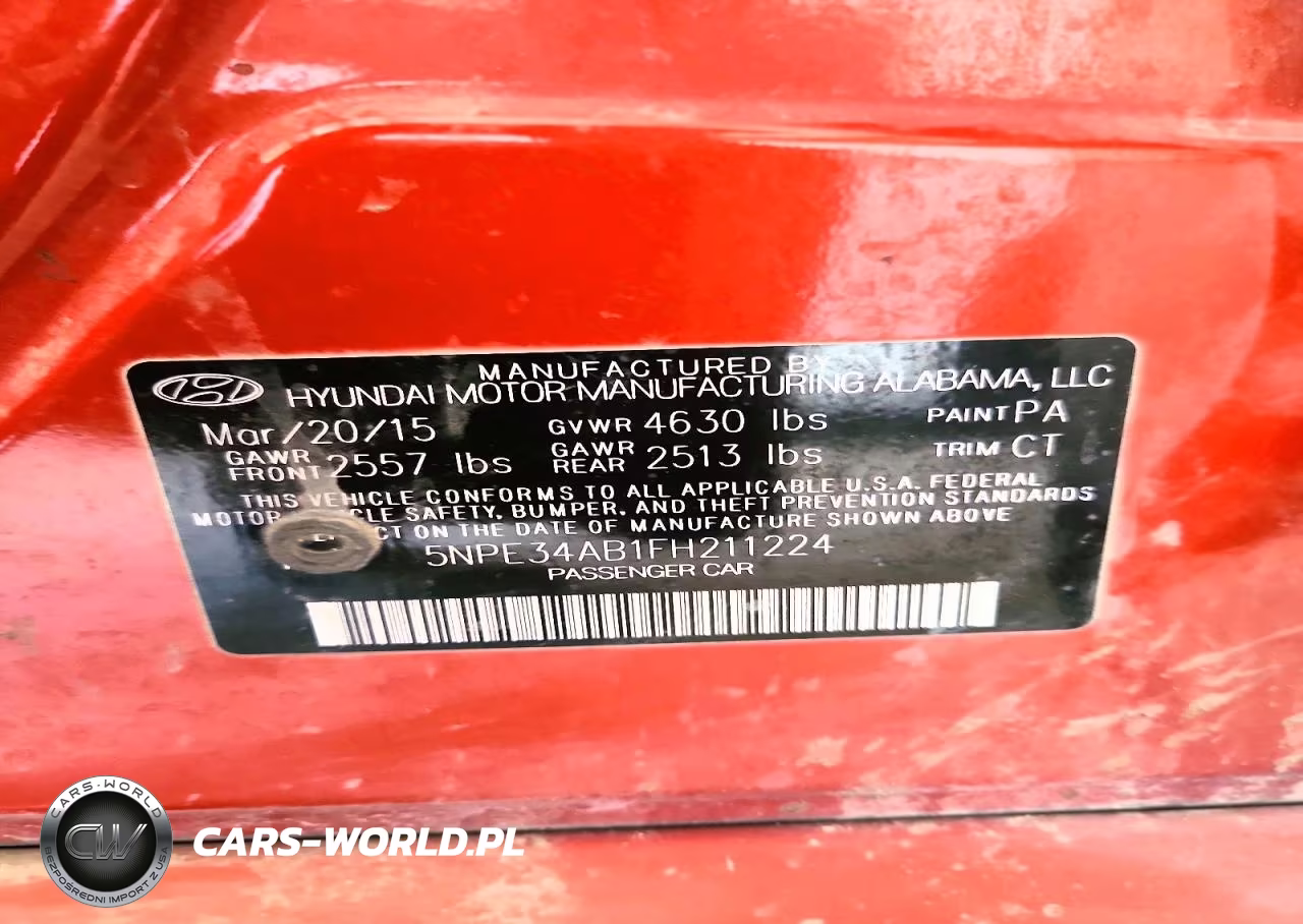 2015 Hyundai Sonata Sport 2.0T VIN:5NPE34AB1FH211224 - 12