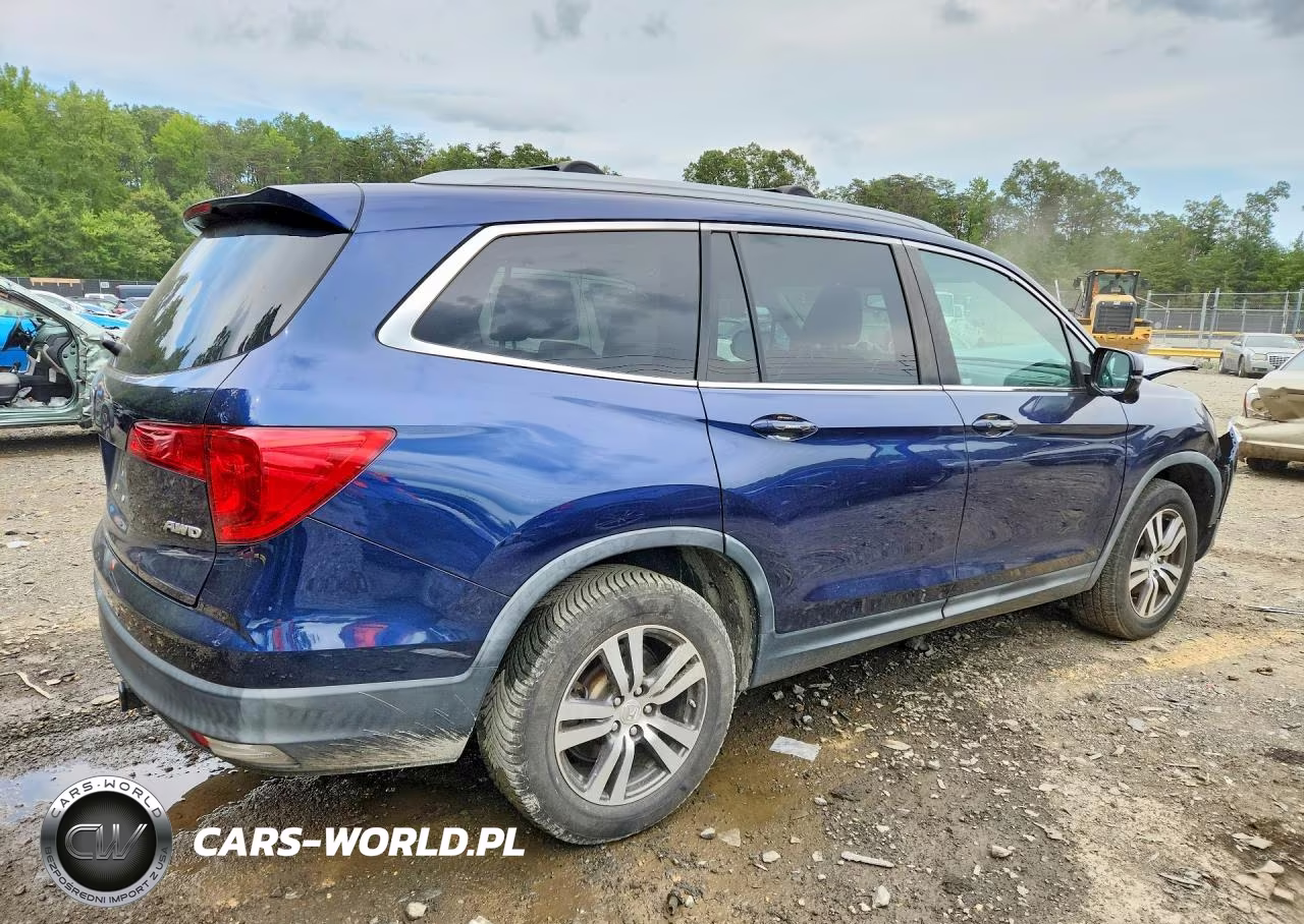 2017 Honda Pilot Exl VIN:5FNYF6H53HB025542 - 3