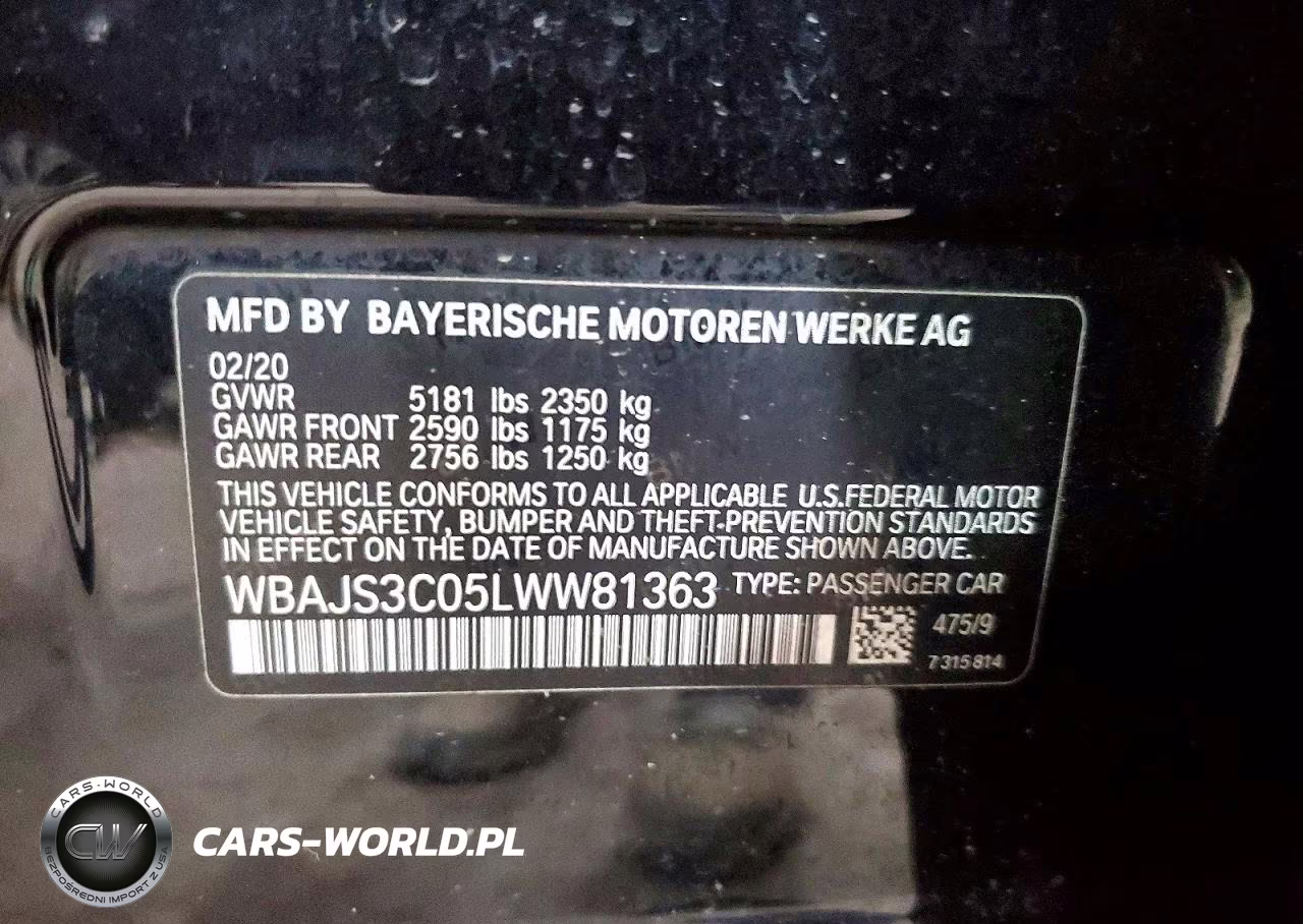 2020 BMW 540 Xi VIN:WBAJS3C05LWW81363 - 13