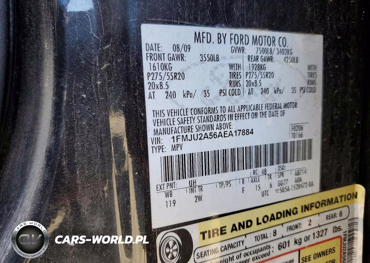 2010 Ford Expedition Limited VIN:1FMJU2A56AEA17884 - 13