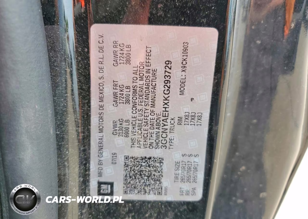 2019 Chevrolet Silverado K1500 VIN:3GCNYAEHXKG293729 - 12