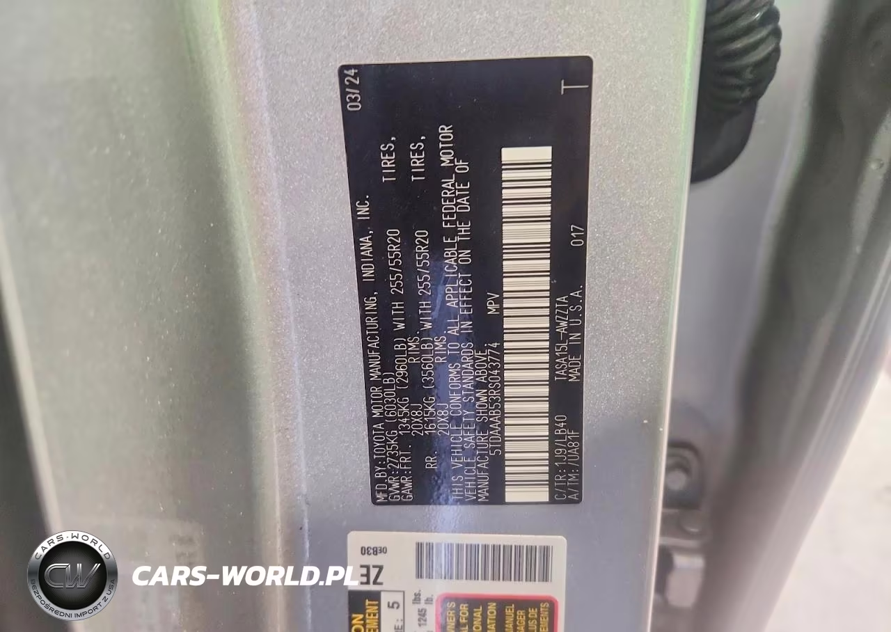 2024 Toyota Grand Highlander Platinum VIN:5TDAAAB53RS043774 - 13