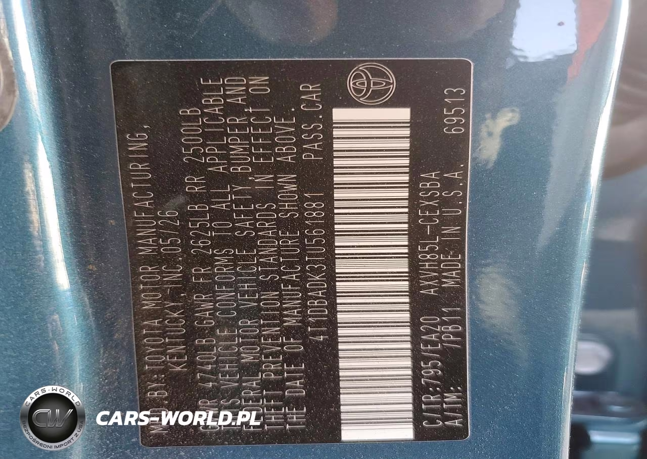2026 Toyota Camry Se VIN:4T1DBADK3TU561881 - 12