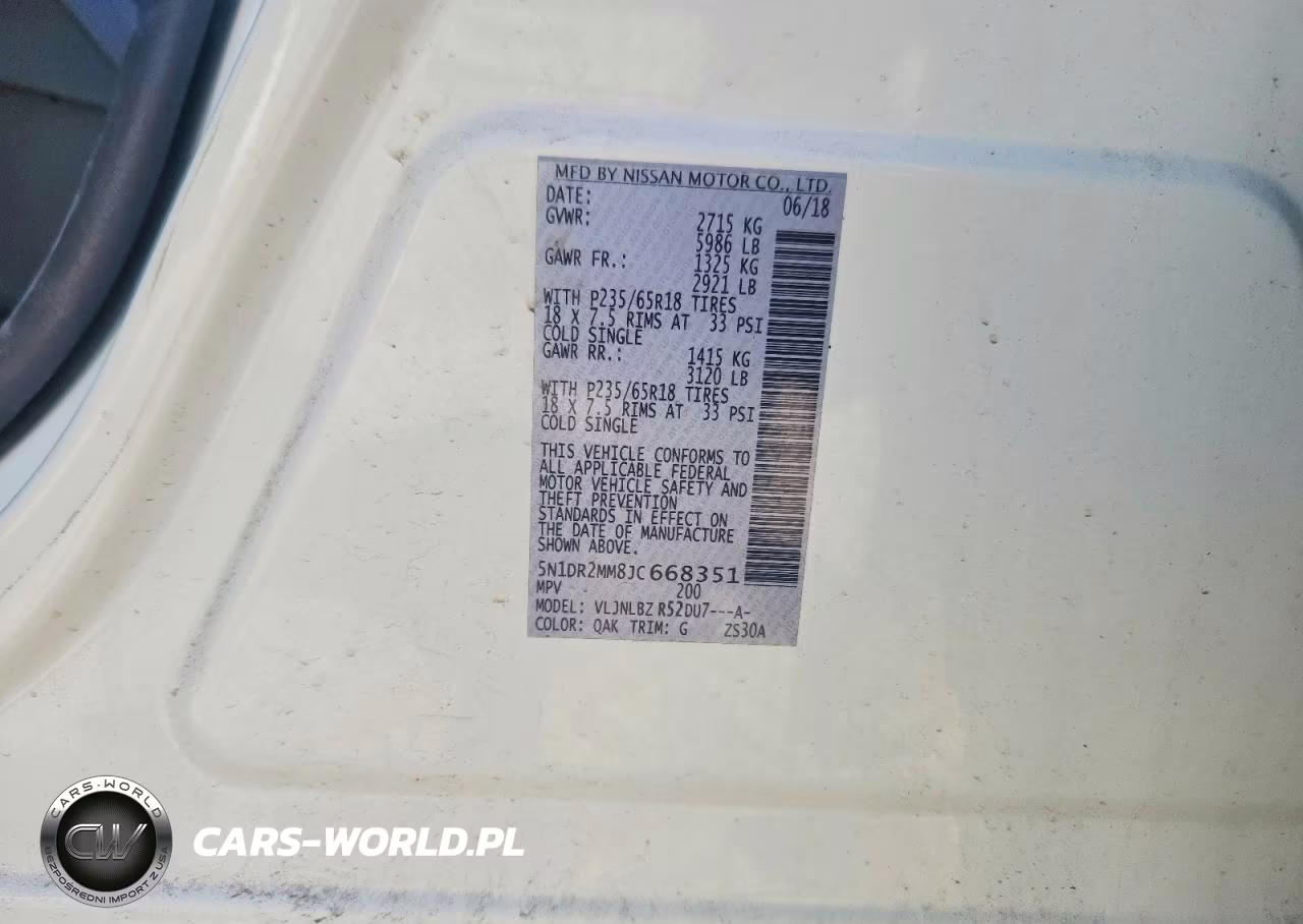 2018 Nissan Pathfinder S VIN:5N1DR2MM8JC668351 - 13