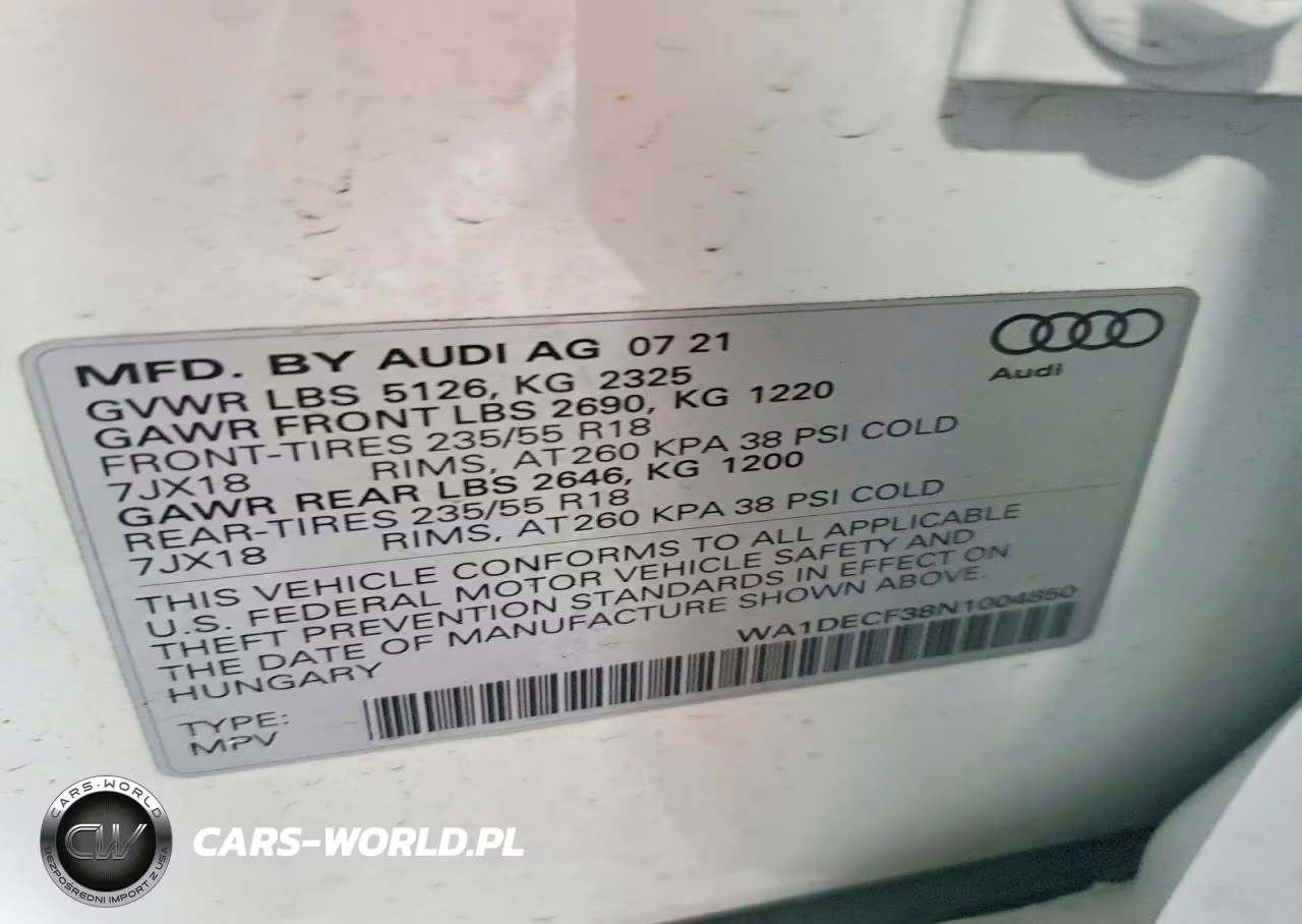 2022 Audi Q3 Premium S Line 45 VIN:WA1DECF38N1004850 - 13
