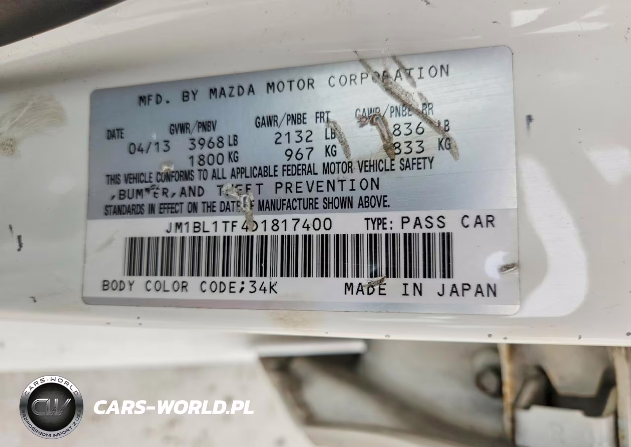2013 Mazda 3 I VIN:JM1BL1TF4D1817400 - 12