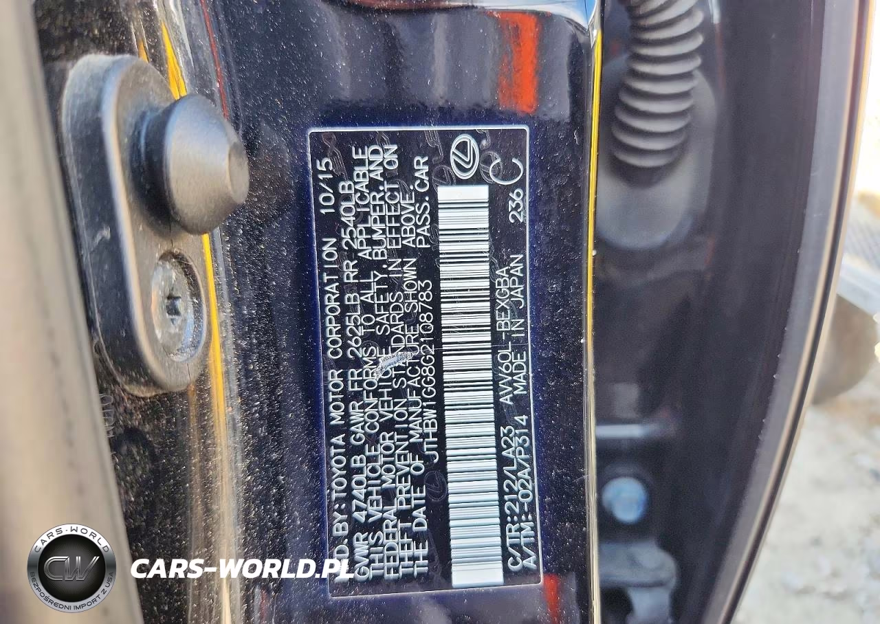 2016 Lexus Es 300H VIN:JTHBW1GG8G2108783 - 12