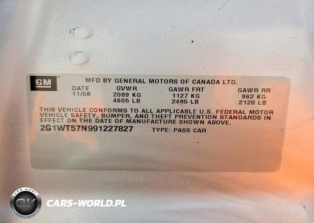 2009 Chevrolet Impala 1Lt VIN:2G1WT57N991227827 - 12