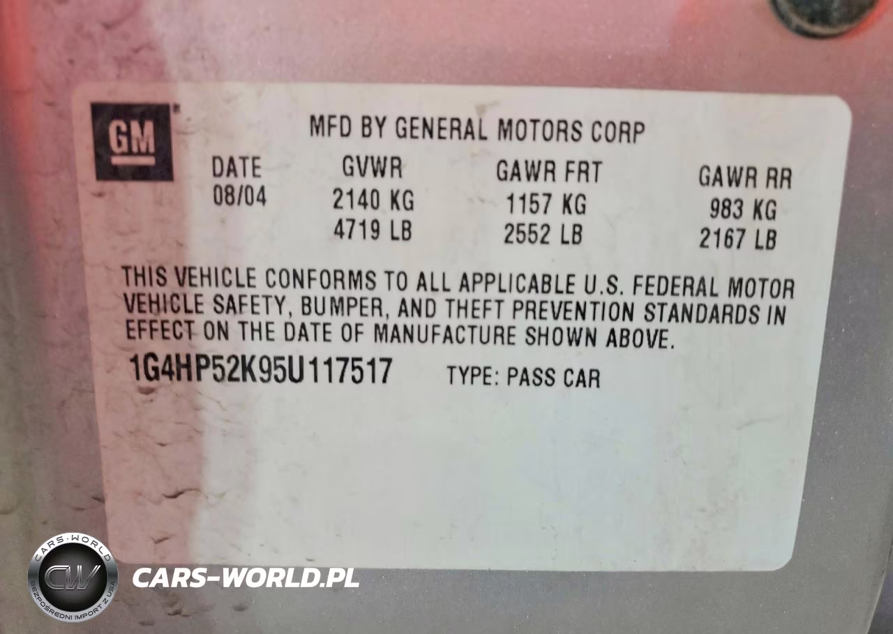 2005 Buick Lesabre Custom VIN:1G4HP52K95U117517 - 12