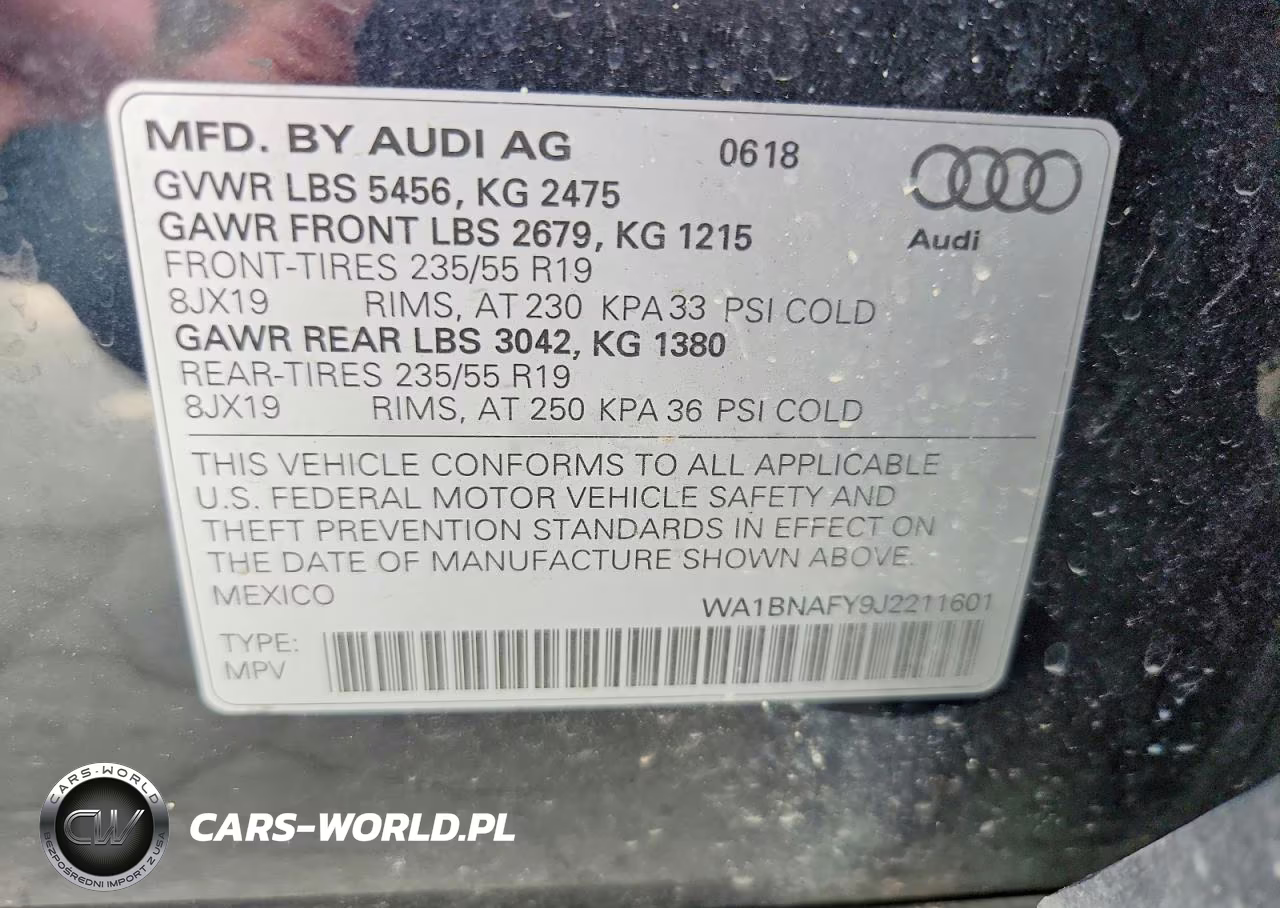 2018 Audi Q5 Premium Plus VIN:WA1BNAFY9J2211601 - 14