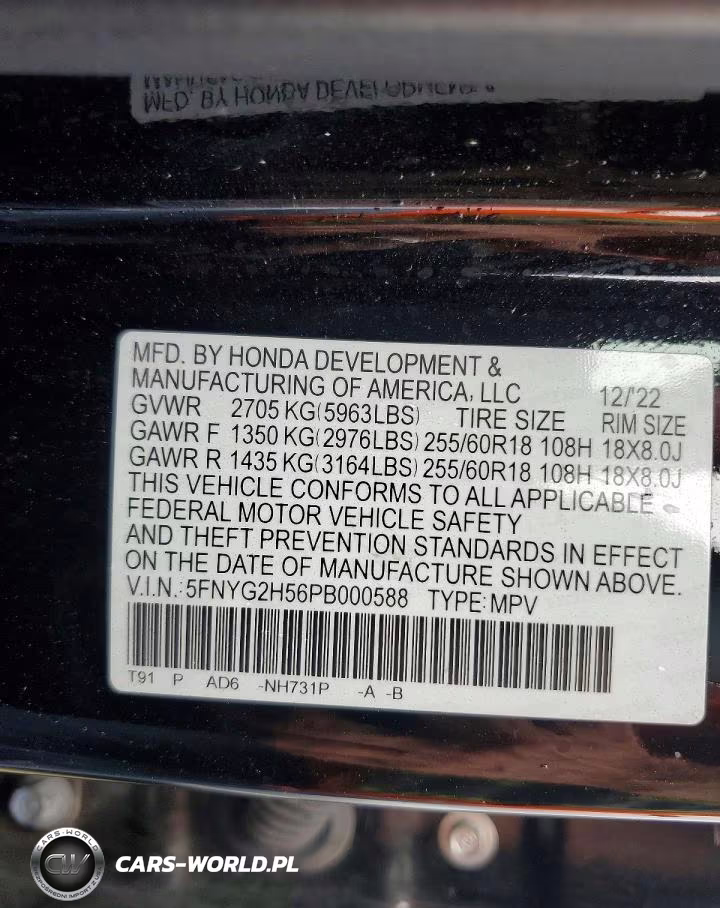 2023 Honda Pilot Exl VIN:5FNYG2H56PB000588 - 13