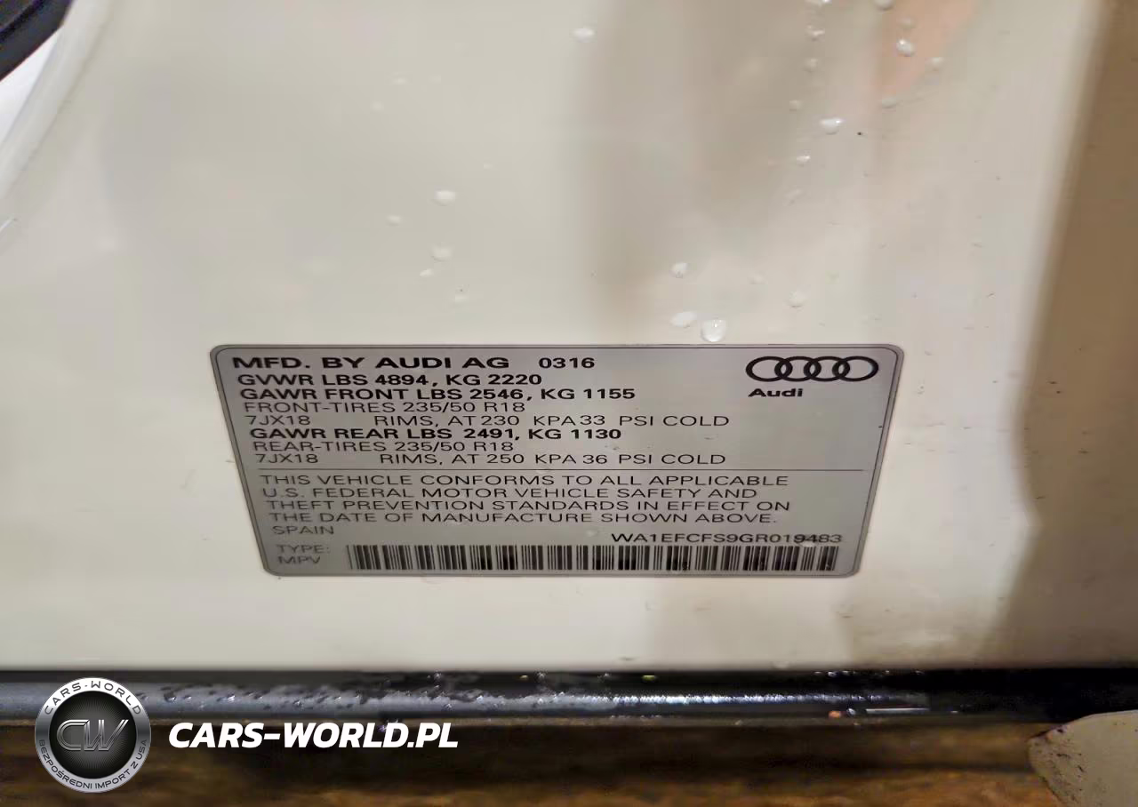 2016 Audi Q3 Premium Plus VIN:WA1EFCFS9GR019483 - 12