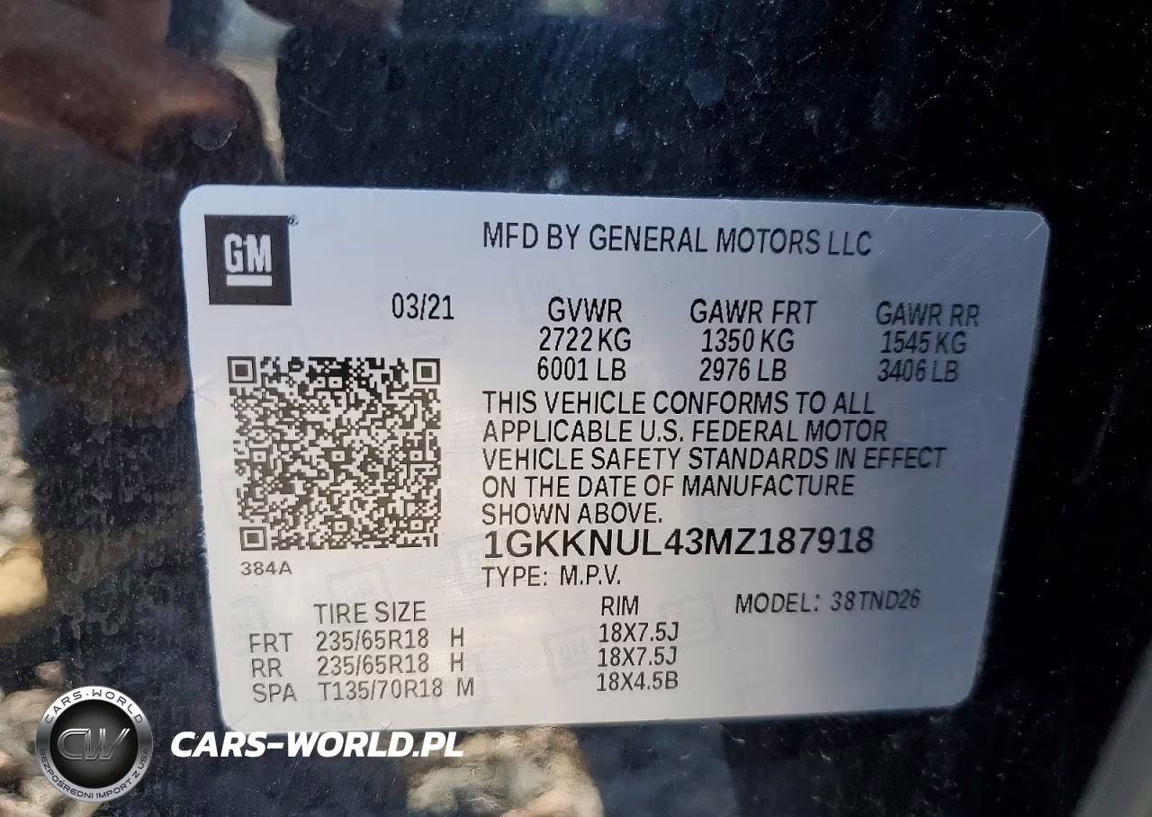 2021 GMC Acadia Slt VIN:1GKKNUL43MZ187918 - 13