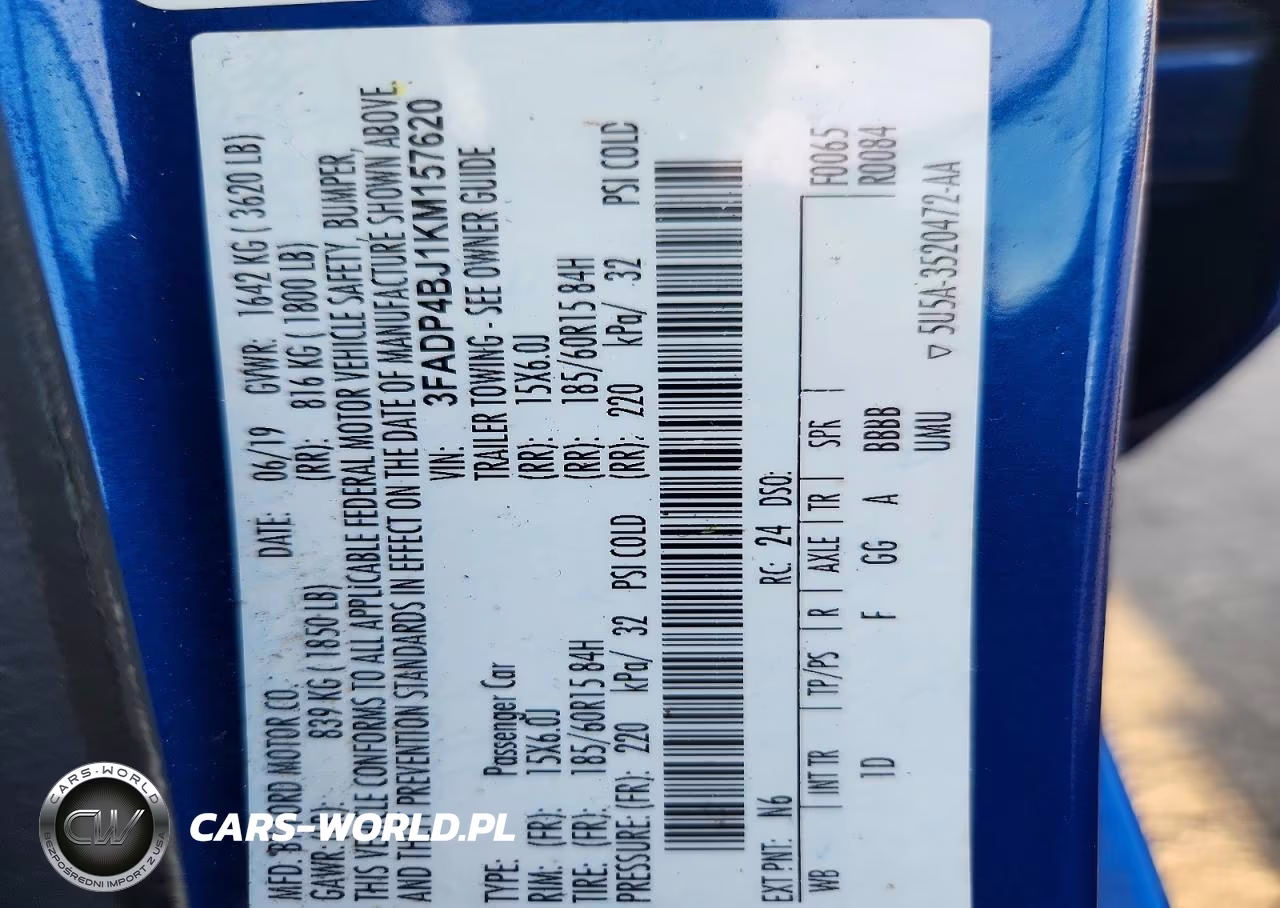 2019 Ford Fiesta Se VIN:3FADP4BJ1KM157620 - 12