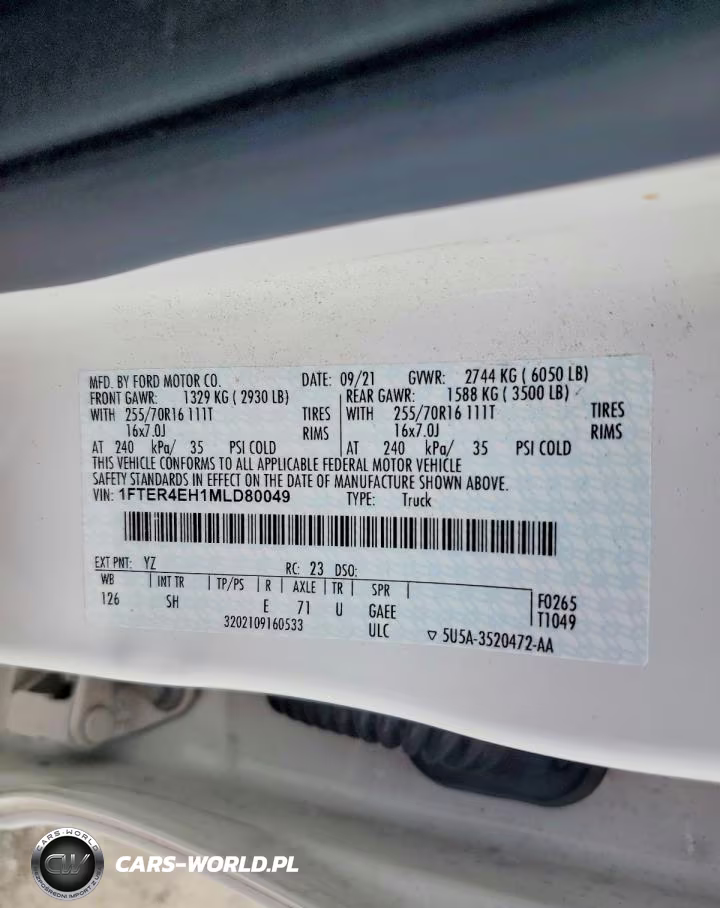 2021 Ford Ranger Xl VIN:1FTER4EH1MLD80049 - 12