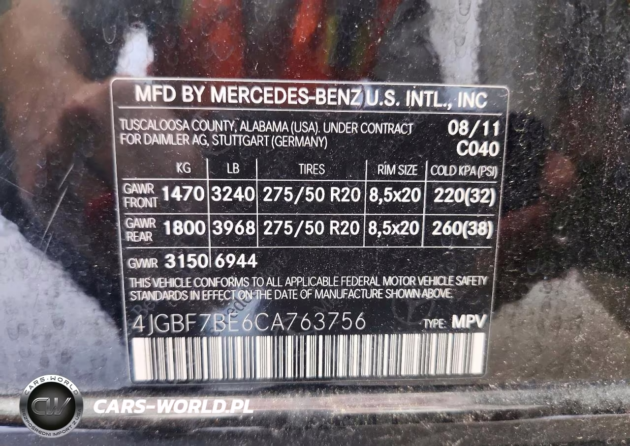 2012 Mercedes-Benz Gl 450 4Matic VIN:4JGBF7BE6CA763756 - 13