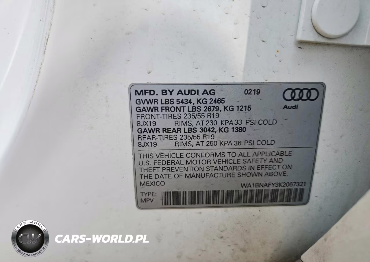 2019 Audi Q5 Premium Plus VIN:WA1BNAFY3K2067321 - 12