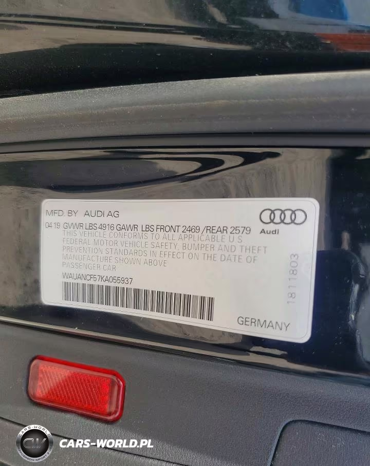 2019 Audi A5 Premium VIN:WAUANCF57KA055937 - 12