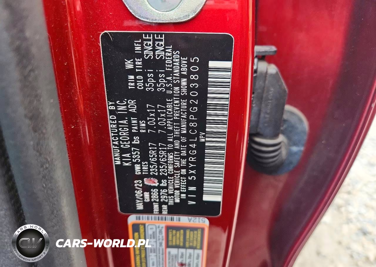 2023 Kia Sorento Lx VIN:5XYRG4LC8PG203805 - 12