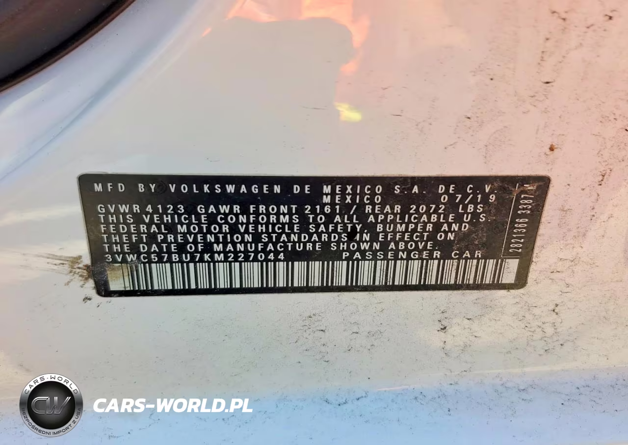 2019 Volkswagen Jetta S VIN:3VWC57BU7KM227044 - 12