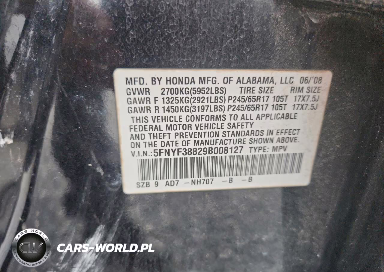 2009 Honda Pilot Touring VIN:5FNYF38829B008127 - 13