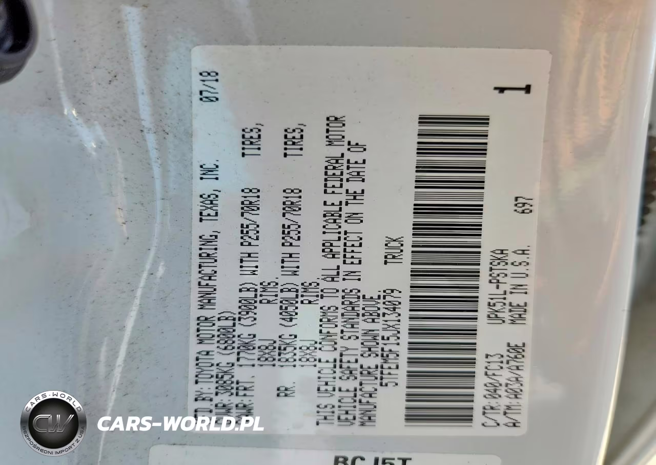 2018 Toyota Tundra Crewmax Sr5 VIN:5TFEM5F15JX134079 - 12