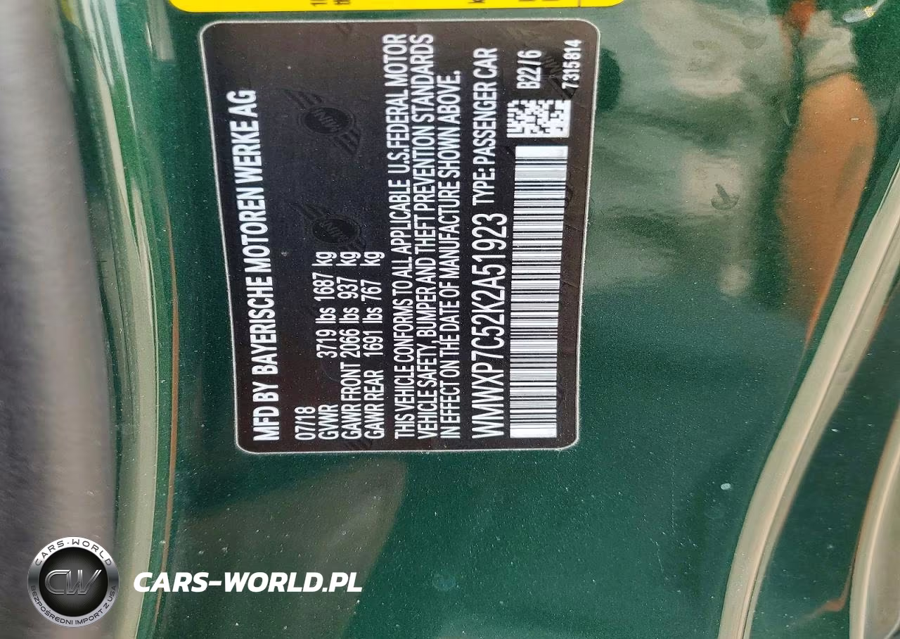 2019 Mini Cooper S VIN:WMWXP7C52K2A51923 - 13