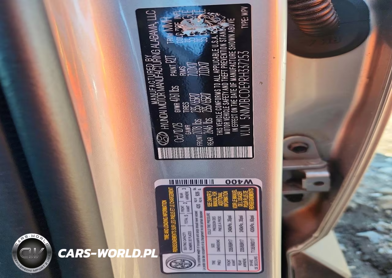2024 Hyundai Tucson Sel VIN:5NMJBCDE9RH337253 - 12