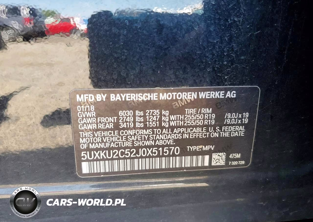 2018 BMW X6 xDrive35I VIN:5UXKU2C52J0X51570 - 13