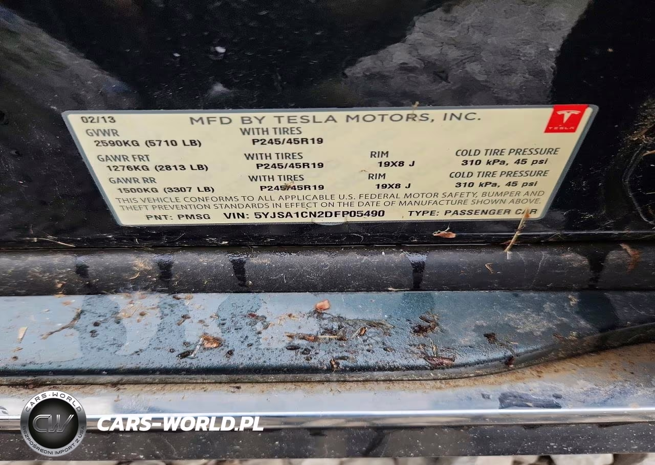 2013 Tesla Model S VIN:5YJSA1CN2DFP05490 - 12