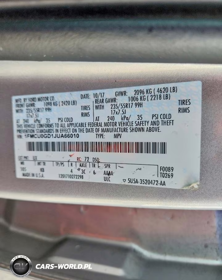 2018 Ford Escape Se VIN:1FMCU0GD1JUA66010 - 13