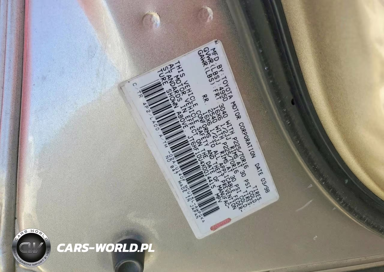 1999 Lexus Rx 300 VIN:JT6HF10U4X0014415 - 13