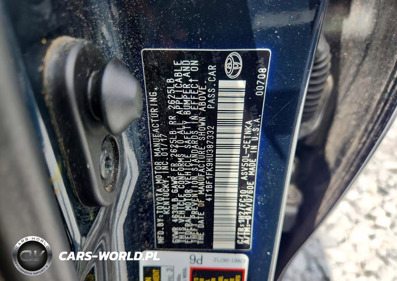 2017 Toyota Camry Le VIN:4T1BF1FK9HU387332 - 12