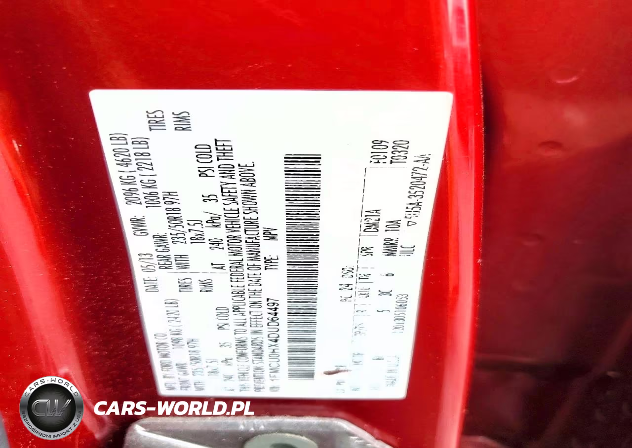 2013 Ford Escape Sel VIN:1FMCU0HX4DUD64497 - 14