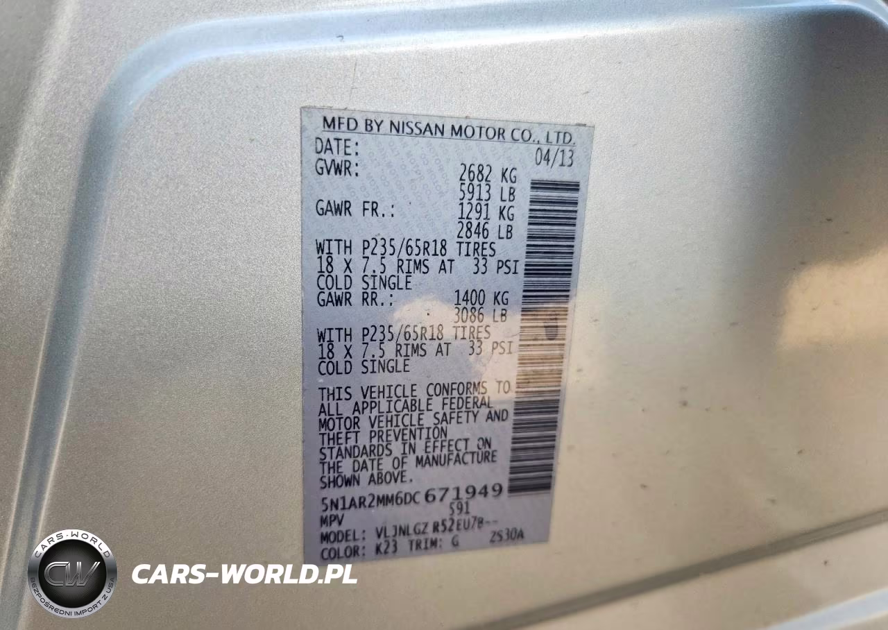 2013 Nissan Pathfinder S VIN:5N1AR2MM6DC671949 - 13