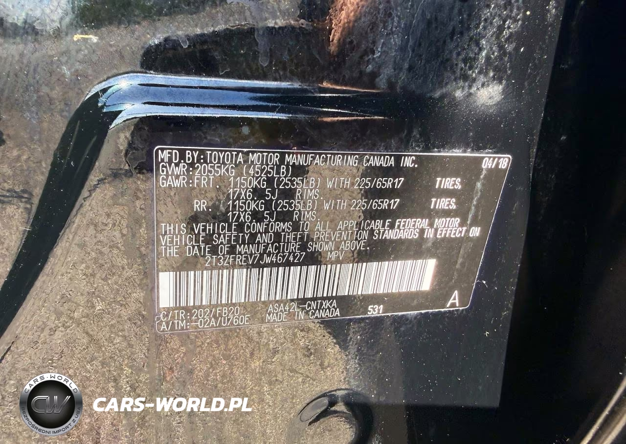 2018 Toyota Rav4 Le VIN:2T3ZFREV7JW467427 - 10