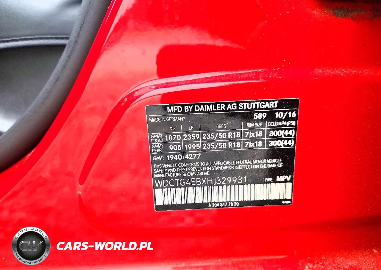 2017 Mercedes-Benz Gla 250 VIN:WDCTG4EBXHJ329931 - 13