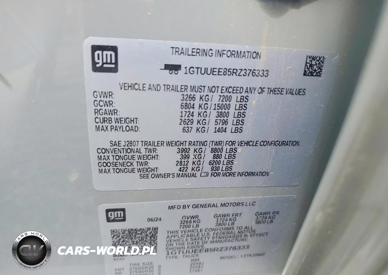 2024 GMC Sierra K1500 At4 VIN:1GTUUEE85RZ376333 - 12
