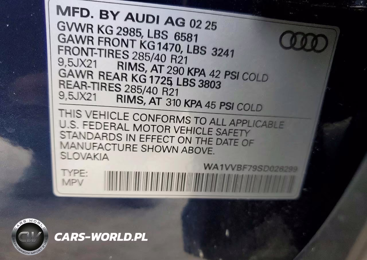 2025 Audi Q7 Prestige VIN:WA1VVBF79SD026299 - 13