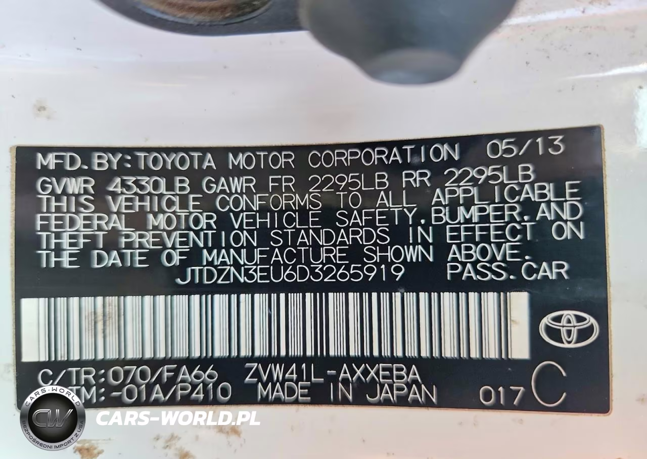 2013 Toyota Prius V Two VIN:JTDZN3EU6D3265919 - 14