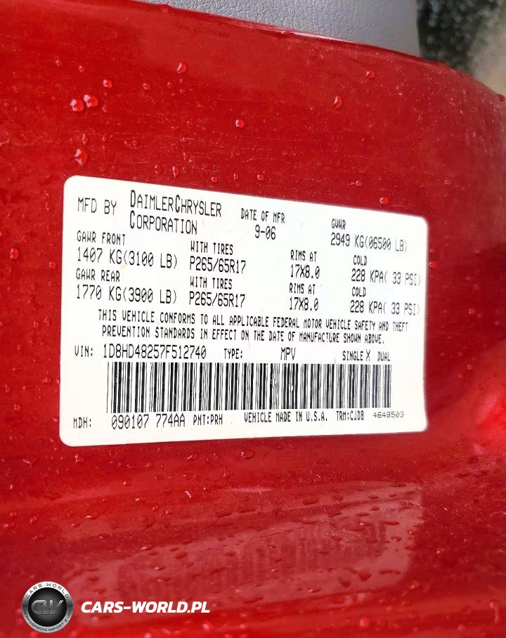 2007 Dodge Durango Slt VIN:1D8HD48257F512740 - 13