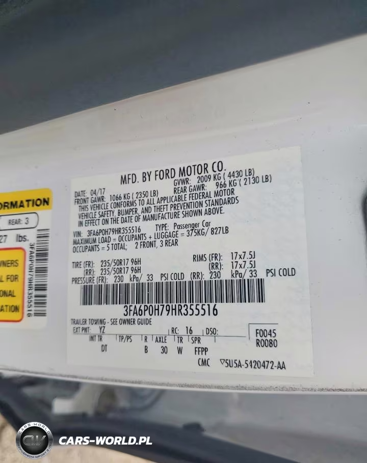 2017 Ford Fusion Se VIN:3FA6P0H79HR355516 - 13