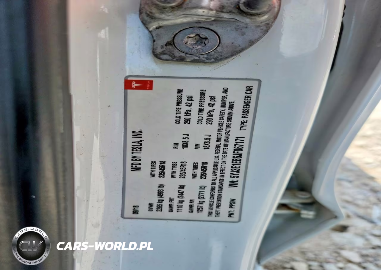 2018 Tesla Model 3 VIN:5YJ3E1EB6JF067171 - 12