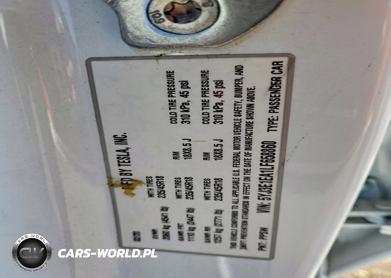 2020 Tesla Model 3 VIN:5YJ3E1EA1LF658860 - 12