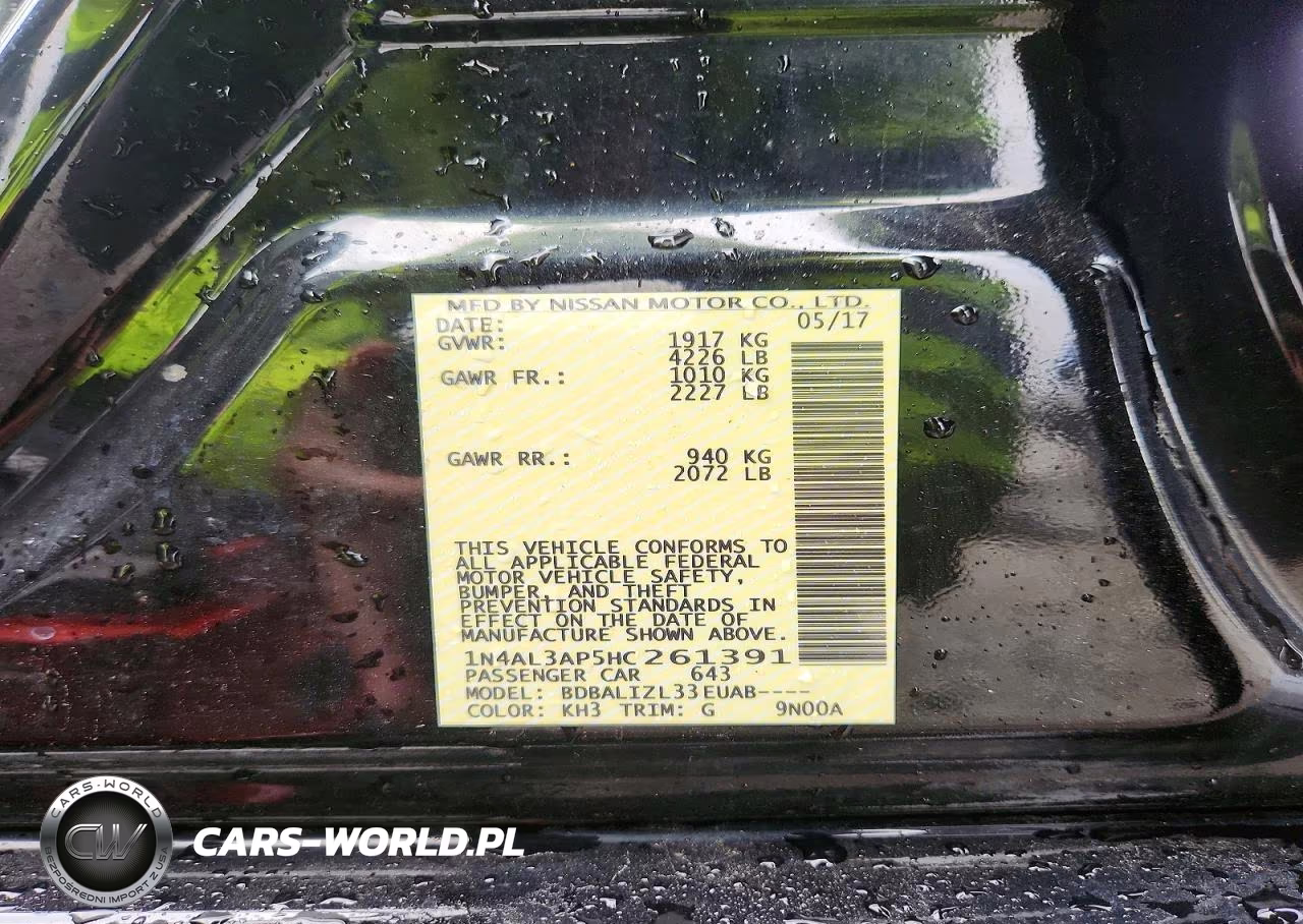 2017 Nissan Altima 2.5 Sv VIN:1N4AL3AP5HC261391 - 13