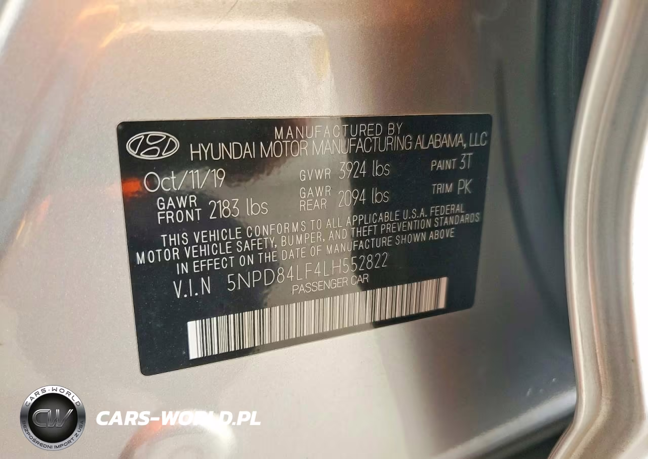 2020 Hyundai Elantra Sel VIN:5NPD84LF4LH552822 - 12