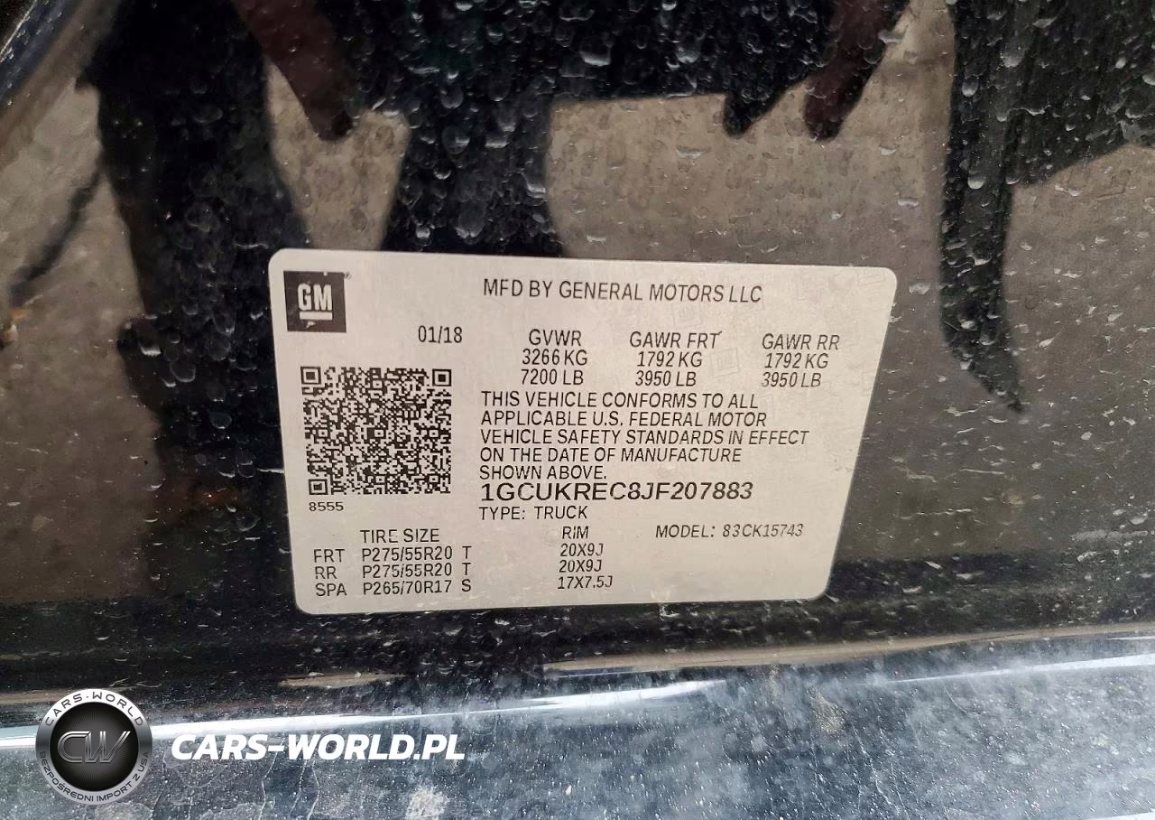 2018 Chevrolet Silverado K1500 Lt VIN:1GCUKREC8JF207883 - 12